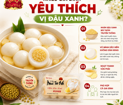 BÁNH TRÔI NƯỚC NHÂN ĐẬU XANH