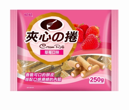 Bánh cuộn vị dâu 250g
